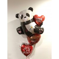 Panda Passion Valentine's Day Bouquet